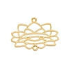 Alloy Open Back Bezel Pendants FIND-WH0100-10G-1