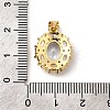 Brass Micro Pave Cubic Zirconia Pendants KK-I360-010G-01-3