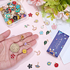 120Pcs 12 Styles Alloy Enamel Pendants ENAM-SC0007-16-3