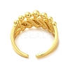 Brass Micro Pave Cubic Zirconia Cuff Rings RJEW-P102-11G-3