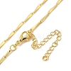 Brass Twist Link Chain Necklaces NJEW-B119-10G-1