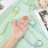 4Pcs 4 Colors Transparent Acrylic Beaded Purse Chain Strap Extenders HJEW-GO00104-3