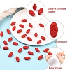 30Pcs Carved Cinnabar Beads CARL-YW0001-01-3
