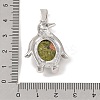 Natural Unakite Pendants G-A224-02P-08-3