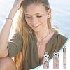 30Pcs 4 Styles Glass Bottle Pendants GLAA-YW0004-23-6