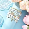 8Pcs 8 Styles Natural & Synthetic Gemstone & Glass & Handmade Polymer Clay & Acrylic Beads Stretch Bracelet Sets BJEW-JB12096-1