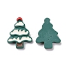 Christmas Theme Opaque Resin Cabochons RESI-G029-A02-2