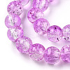 Baking Paint Crackle Glass Bead Strands CCG-S001-8mm-14-2