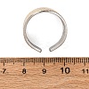 304 Stainless Steel Double Color Cuff Rings RJEW-S635-01GP-L-3