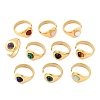 304 Stainless Steel Open Cuff Rings RJEW-Z078-04G-4