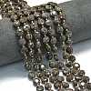 Natural Red Snowflake Obsidian Beads Strands G-C116-A11-02-1
