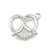Brass Micro Pave Cubic Zirconia Pendants KK-Q097-05A-P-1
