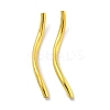 Brass Twist Tube Beads KK-B120-02D-G-1