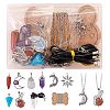 DIY Gemstone Necklace Making Kit DIY-SZ0009-42-1