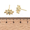 Eyes Brass Micro Pave Cubic Zirconia Stud Earrings EJEW-C186-20G-01-5
