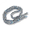 Electroplate Glass Beads Strands GLAA-Q105-04Q-4