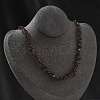 Natural Supper 7 Rutilated Quartz Chip Beaded Necklaces for Men Women NJEW-G159-01N-1