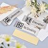 430 Stainless Steel Sign Stickers STAS-GF0001-06D-6