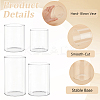 4Pcs 4 Style High Borosilicate Straight Plants Propagation Vase GLAA-BC0001-27-4