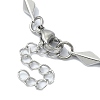 Non-Tarnish 304 Stainless Steel Rhombus Link Chain Bracelets for Women BJEW-D023-02P-3