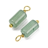 Natural Green Aventurine Cloumn Pendants LS-STAS-H221-04G-01-2