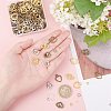 SUPERFINDINGS 60Pcs 6 Style Heart Alloy Pendants FIND-FH0003-46-3