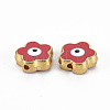 Rack Plating Alloy Enamel Beads LS-ENAM-S122-044C-01-RS-2