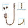 Zinc Alloy U Shape Hook Hangers Curtain SW-TAC0002-08B-4