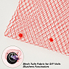 Polyester Birdcage Bridal Veil Netting with Chenille Dot AJEW-WH0471-103C-03-4