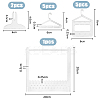 1 Set Transparent Acrylic Earring Hanging Display Stands EDIS-FH0001-09-2