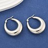 Non-Tarnish 304 Stainless Steel Chunky Hoop Earrings for Women EJEW-F280-06E-P-4