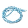 Spray Painted Imitation Jade Glass Beads Strands GLAA-P058-01A-02-2