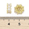 Brass Micro Pave Cubic Zirconia Beads KK-K297-41G-2
