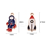 20Pcs 2 Style Zinc Alloy Enamel Pendants ENAM-LS0001-17G-4
