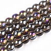 Electroplate Transparent Glass Beads Strands LS-GLAA-T032-T6mm-AB02-1