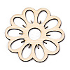Unfinished Natural Poplar Wood Filigree Joiners Links WOOD-TAC0012-07-2