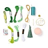 DIY Embroidery Temari Ball Keychain Kits DIY-I064-A05-2