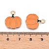 Thanksgiving Day Theme Alloy Enamel Pendants ENAM-T020-35N-3