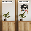 Wood & Iron Wall Mounted Hangers HJEW-WH0055-094-5