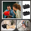 Plastic 2 Cufflink Gift Storage Boxes CON-WH0107-86A-5