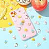 36Pcs 6 Colors Opaque Resin Cabochons RESI-CJ0004-89-6
