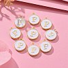 Golden Plated Alloy Charms X-ENAM-S118-01P-5
