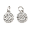 Brass Micro Pave Cubic Zirconia Pendants KK-U056-11P-1