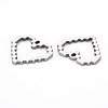 Non-Tarnish 201 Stainless Steel Pendants STAS-N088-29P-NR-2