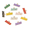 80Pcs 8 Colors Alloy Enamel Pendants ENAM-CJ0006-86-9