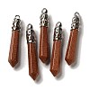Synthetic Goldstone Pointed Big Pendants G-Z055-01P-05-1