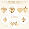 2Pcs 316 Surgical Stainless Steel Locket Pendants STAS-YW0003-16G-4