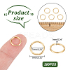 200Pcs 304 Stainless Steel Open Jump Rings STAS-UN0055-25-3