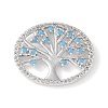 Brass Micro Pave Cubic Zirconia Pendants KK-C086-09P-1
