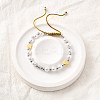 ABS Imitation Pearl Beads Braided Bead Bracelets for Women BJEW-D317-09B-PG-1